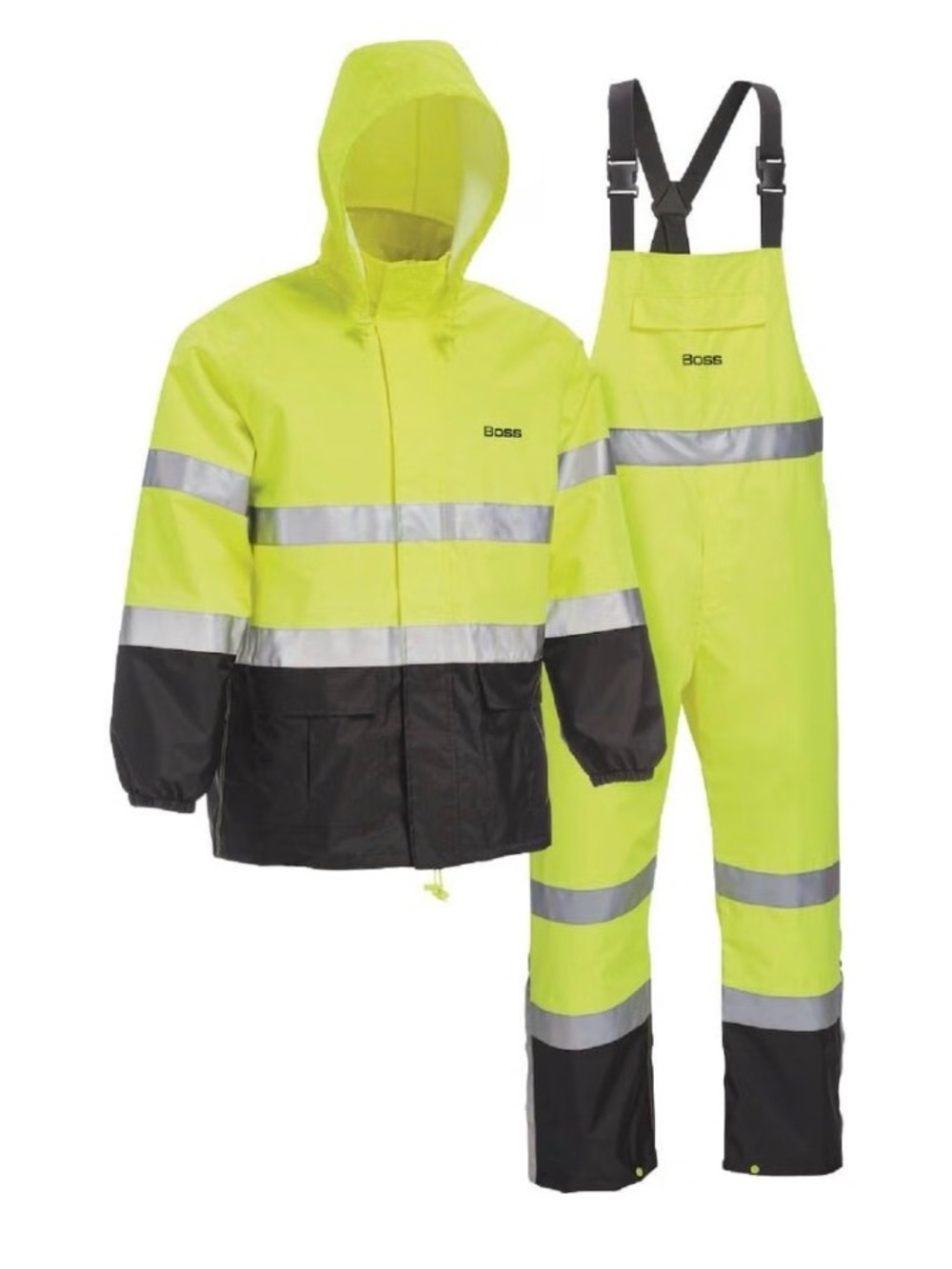 Boss high visible rain suit XL